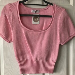 Pink Knit Women's Top